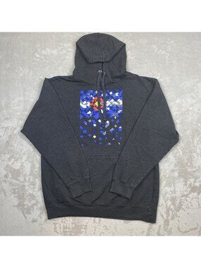 Independent Trading Co. SS4500P Charcoal Hoodie With Geometric Design